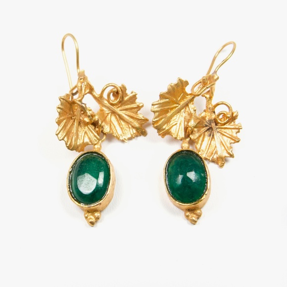 Caria Jewelry - **SOLD** Fig Earrings // Jade // Handmade